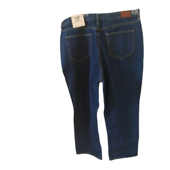 Land's End High Rise Straight Petite Jeans Sits at Waist Relaxed Fit Sz. 16P NWT - Picture 9 of 16